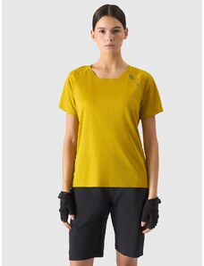 4F Women's quick-drying cycling shirt - yellow