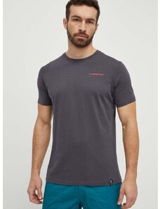 Kratka majica LA Sportiva Boulder moška, siva barva, F36900322