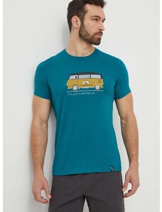 Kratka majica LA Sportiva Van moška, zelena barva, H47733733