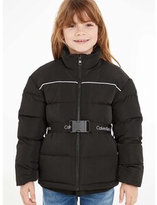 Otroška jakna Calvin Klein Jeans črna barva