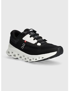 Tekaški čevlji On-running Cloudstratus 3 črna barva, 3WD30121197