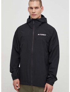 Vodoodporna jakna adidas TERREX Multi 2L RAIN.RDY moška, črna barva, IP1435