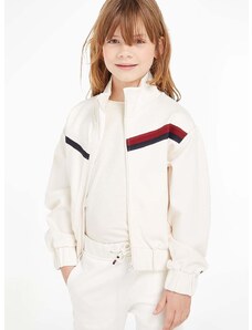 Otroški pulover Tommy Hilfiger bela barva