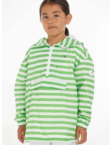 Otroška jakna Tommy Hilfiger zelena barva