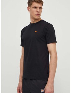 Bombažna kratka majica Ellesse Cassica T-Shirt moška, črna barva, SHR20276