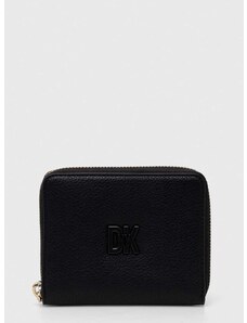 Usnjena denarnica Dkny ženska, črna barva, R411KB98