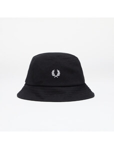 FRED PERRY Pique Bucket Hat Black/ Snowwhite