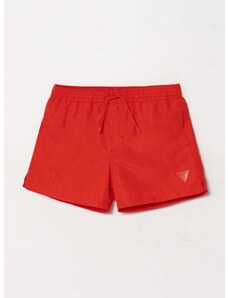 Otroške kopalne kratke hlače Guess rdeča barva