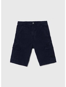 Otroške hlače Guess mornarsko modra barva