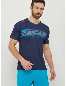 Športna kratka majica LA Sportiva Horizon mornarsko modra barva, P65643643