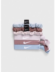 Elastike za lase Nike 6-pack bež barva