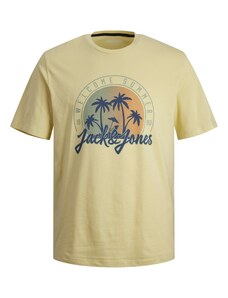 JACK & JONES Majica 'SUMMER VIBE' modra / svetlo rumena / oranžna