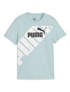 PUMA Majica 'Power' svetlo modra / črna / bela