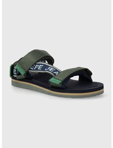Otroški sandali Pepe Jeans POOL ONE B zelena barva