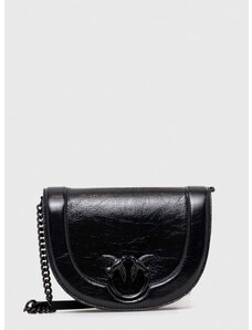 Usnjena torbica Pinko črna barva, 101510 A1JG