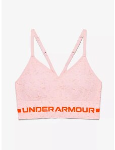 Under Armour Women's Sports Bra Seamless Low Long Htr Bra Pink Beta Tint, LG