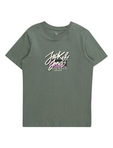 Jack & Jones Junior Majica 'TAMPA' temno zelena / lila / črna / off-bela