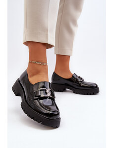 Kesi Women's patent leather loafers Black Santtes