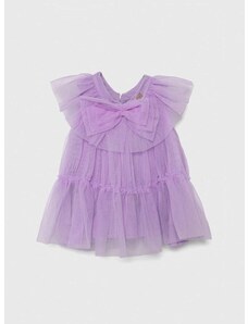 Otroška obleka Pinko Up vijolična barva