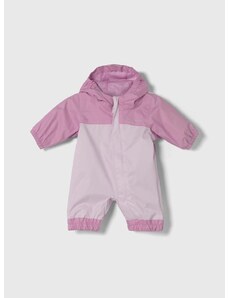 Kombinezon za dojenčka Columbia Critter Jumper Rain roza barva