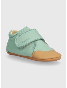 Usnjeni čevlji za dojenčka Froddo zelena barva