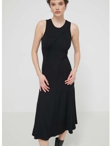 Obleka Desigual FILADELFIA črna barva, 24SWVK56