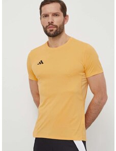 Kratka majica za tek adidas Performance Adizero rumena barva, IR7126