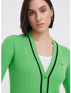 Pulover Lacoste ženski, zelena barva