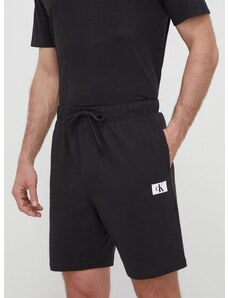 Bombažne kratke hlače Calvin Klein Underwear črna barva