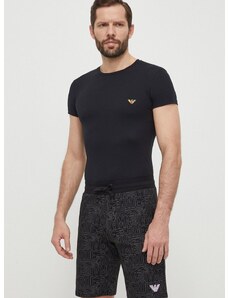 Majica lounge Emporio Armani Underwear črna barva, 111035 4R513