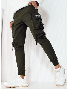Dstreet Brezčasne zelene jogger hlače z dekorativnimi elementi