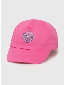 Otroška bombažna bejzbolska kapa zippy roza barva