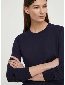 Volnen pulover Theory ženski, mornarsko modra barva