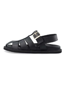Usnjeni sandali Bianco BIASALLY ženski, črna barva, 11201087