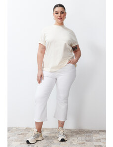 Trendyol Curve White Flare Jeans