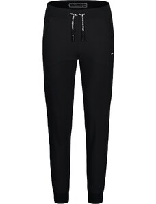 Nordblanc Črne ženske lahke outdoor hlače s krojom trenirke HAPPYTIME