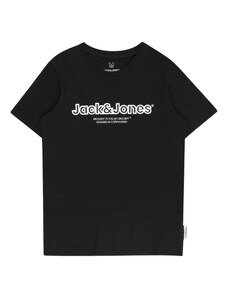 Jack & Jones Junior Majica 'LAKEWOOD' črna / bela