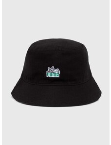 Bombažni klobuk Puma Skate Bucket črna barva, 025133