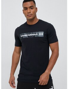 Kratka majica Under Armour moški, črna barva