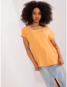 Fashionhunters Light orange viscose blouse SUBLEVEL
