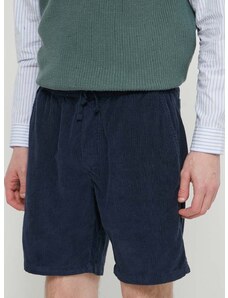 Kratke hlače iz rebrastega žameta Quiksilver mornarsko modra barva