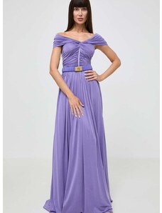 Obleka Elisabetta Franchi vijolična barva, AB61642E2