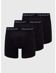 Boksarice Gant 3-pack moški, črna barva