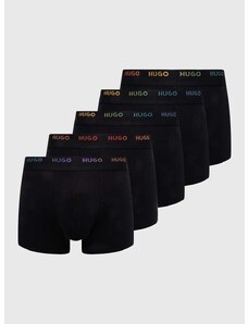 Boksarice HUGO 5-pack moški, črna barva