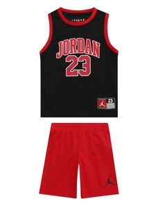 Jordan Športna trenirka ognjeno rdeča / črna / bela