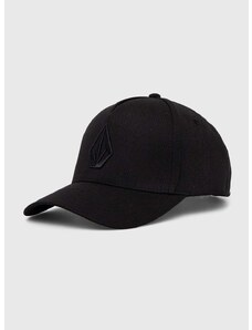 Bombažna bejzbolska kapa Volcom črna barva