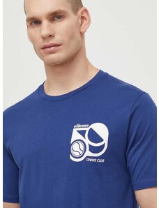 Bombažna kratka majica Ellesse Sport Club T-Shirt moška, mornarsko modra barva, SHV20273