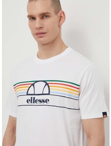 Bombažna kratka majica Ellesse Lentamente T-Shirt moška, bela barva, SHV11918