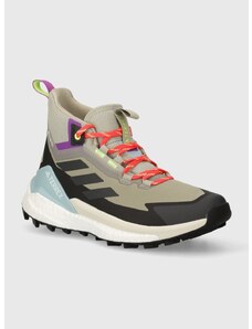 Čevlji adidas TERREX Free Hiker 2 ženski, siva barva, IE3525