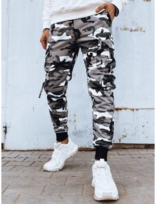 Dstreet Trendovske army bele jogger hlače